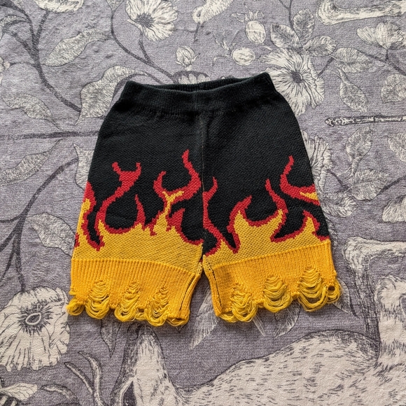 Love Sense Pants - Knit Flame Shorts